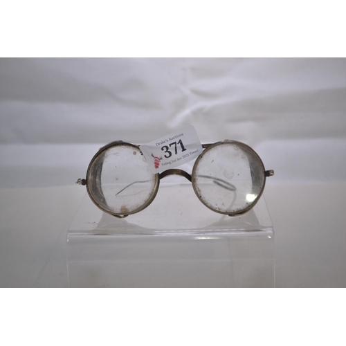 371 - Pair of Vintage Saniglas safety googles, Pat.4-27-1915