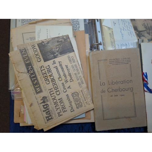 352 - Collection of ephemera, mostly relating to Cherbourg