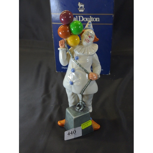 440 - Royal Doulton 'Balloon Clown' HN 2894, height 24cm, with original box