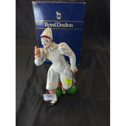 442 - Royal Doulton 'The Joker' HN2252, height 20.5cm, with original box