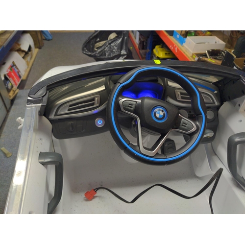 1 - Smyths toys battery operated BMW i8 concept, Child's ride-on car. Tested in working order.