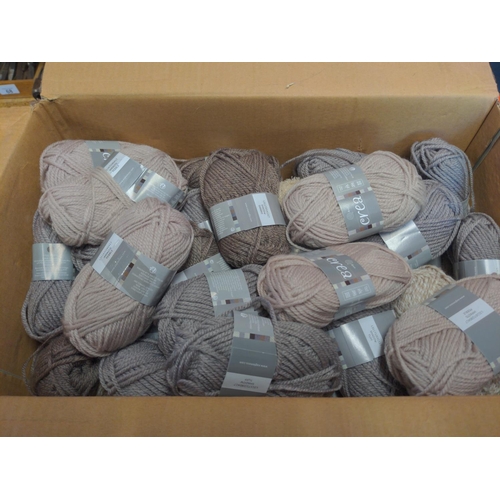 58 - 100 mixed yarn balls, dark colours, acrylic