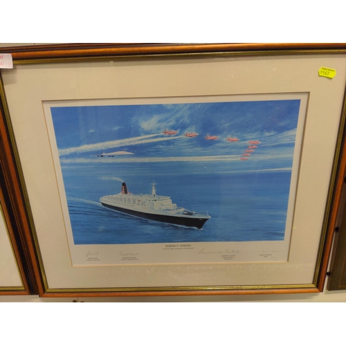 240 - 3 signed ltd. ed. prints comprising; Farewell London by G Murray, Codncorde-Queen of the Skies by An... 