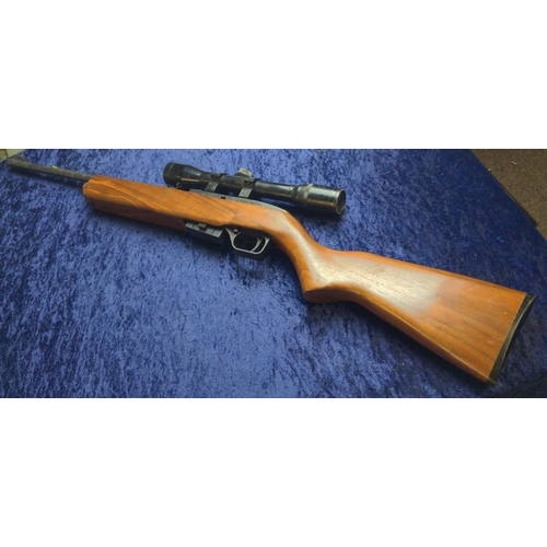 362 - Crosman .177 cal model 1077 air rifle with a 4 x 32 scope