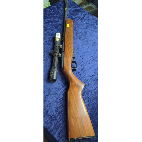 362 - Crosman .177 cal model 1077 air rifle with a 4 x 32 scope