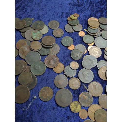 368 - Two tins of mostly British coins, including Georgian, gross weight including tins 1.29kg