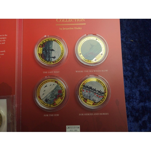 370 - Commemorative coins, including Jubilee Mint cased 2022 RNLI £5 coin collection, Jacqueline Hur... 