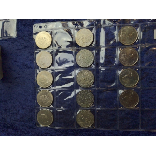 373 - Tub & two sleeves of British & Jersey coins, including some commemorative, gross weight incl... 