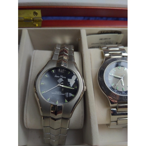 401 - Collection nine various watches in watch box