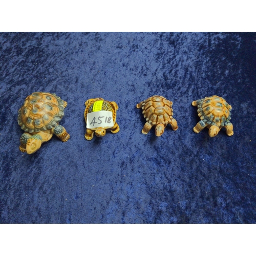 451B - Three Wade tortoises & one other unmarked