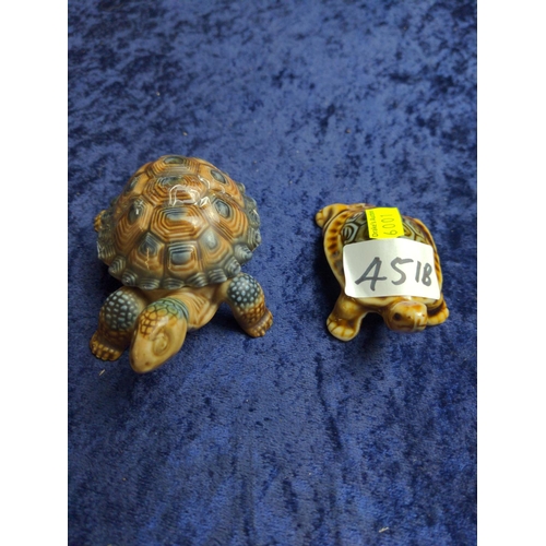 451B - Three Wade tortoises & one other unmarked