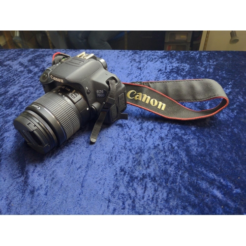 467 - Canon EOS 700d 18mp DSLR with Canon 18-55mm F3.5 with Video facility. Includes Lowepro camera bag an... 