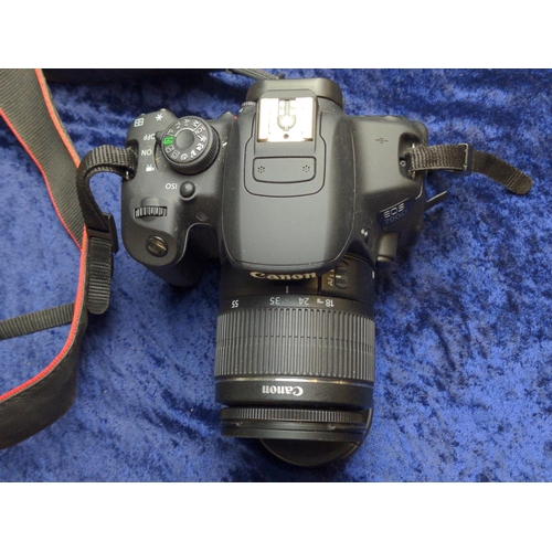 467 - Canon EOS 700d 18mp DSLR with Canon 18-55mm F3.5 with Video facility. Includes Lowepro camera bag an... 