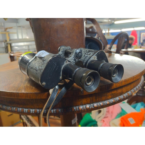 479 - Voigtlander Braunschweig German Navy binoculars 7 x 50 serial NO. 40132 and original case.