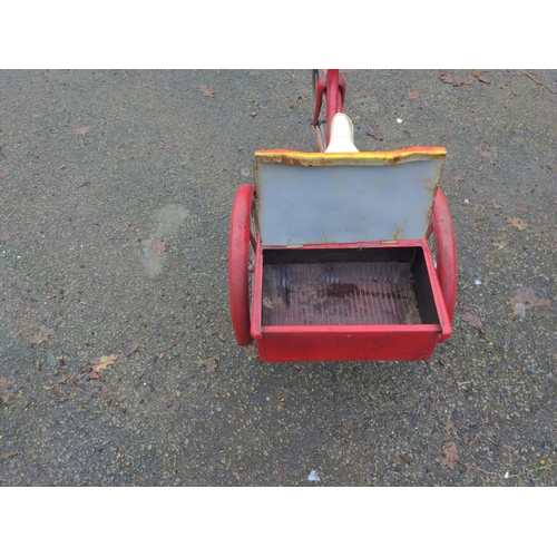 155 - Vintage Child's tricycle with rear pannier, solid rubber tyres