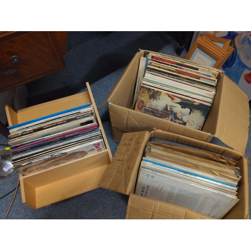 722 - Collect of vinyl. Jazz & easy listening & musicals over 3 boxes.