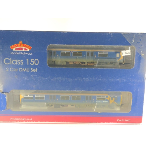 101 - Class 150/1 DMU 2 Car First North Western, weathered, DCC ready. Manufactured by Bachmann. Makers Ca... 