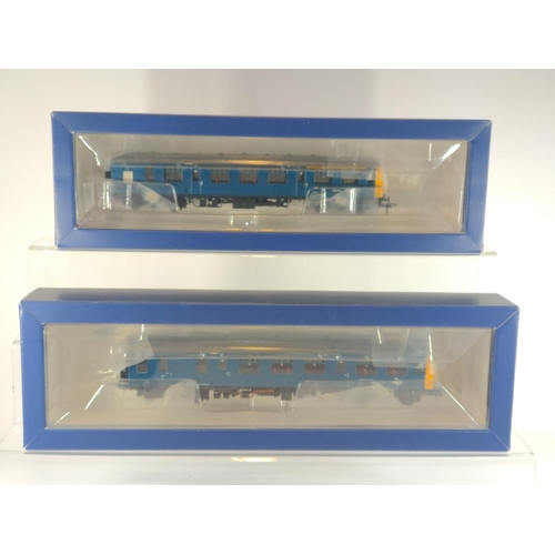 11 - Class 105 2 car DMU BR Blue with yellow ends, DCC ready. Manufactured by Bachmann. Makers Catalogue ... 