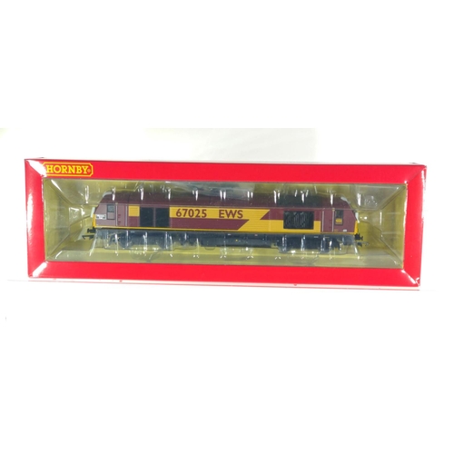 162 - EWS Class 67 Western Star 67025, DCC ready. Manufactured by Hornby. Makers Catalogue no R3481