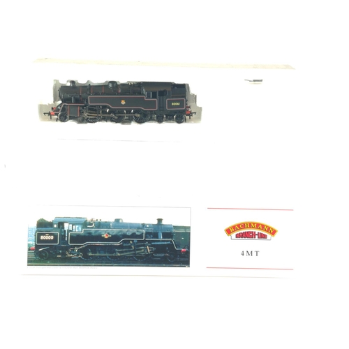 26 - Standard Class 4MT Tank 80061 BR E/Emblem. Manufactured by Bachmann. Makers Catalogue no 32-350