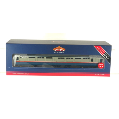 33 - BR Mk2 Coach Pack Blue & Grey Red Stripe mobile track assessment Modelzone exclusive. Manufactured b... 