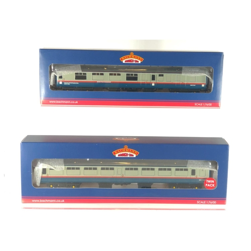 33 - BR Mk2 Coach Pack Blue & Grey Red Stripe mobile track assessment Modelzone exclusive. Manufactured b... 