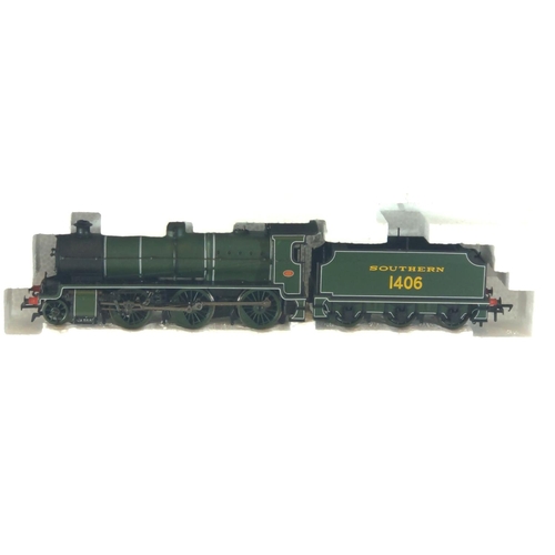 35 - N Class 1406 SR with slope sided tender. Manufactured by Bachmann. Makers Catalogue no 32-160