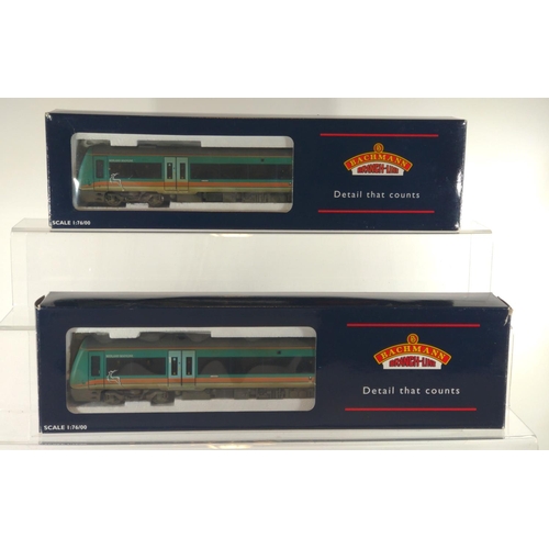 37 - 170/1 Turbostar 2 car DMU Midland Mainline. Manufactured by Bachmann. Makers Catalogue no 32-450