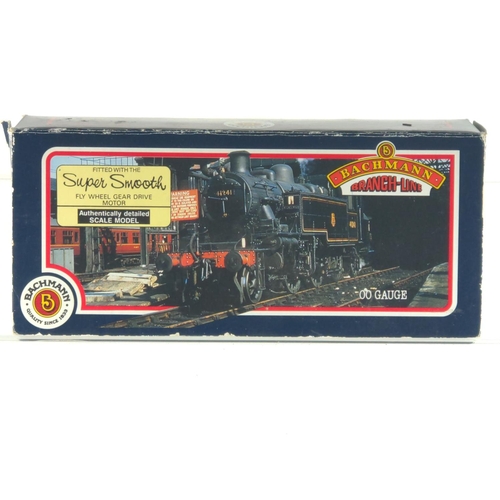 82 - Ivatt 2-6-2 Tank 41313 BR Lined Black. Manufactured by Bachmann. Makers Catalogue no 31-452