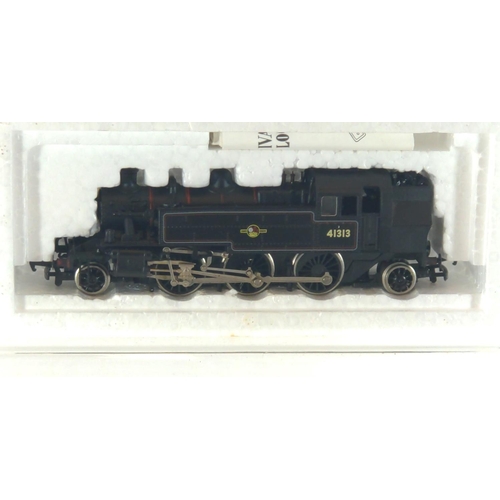 86 - Ivatt 2-6-2 Tank 41313 BR Lined Black. Manufactured by Bachmann. Makers Catalogue no 31-452