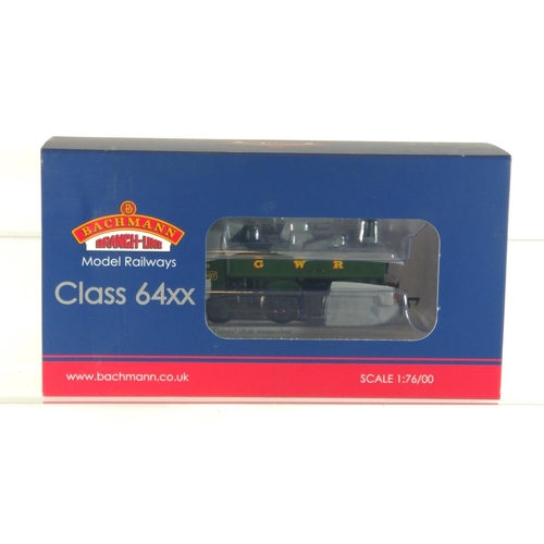 93 - Class 64XX Pannier Tank 6407 BR Green Late Crest, DCC Ready. Manufactured by Bachmann. Makers Catalo... 