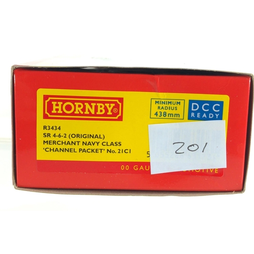 201 - SR 4-6-2 (Original) Merchant Navy Class Channel Packet 21C3, DCC ready. Manufactured by Hornby. Make... 