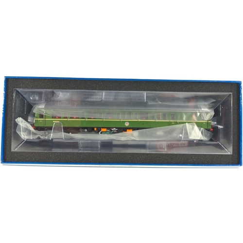 286 - Class 122 Bubble CarW55000 BR Green with whiskers, DCC ready. Manufactured by Dapol. Makers Catalogu... 