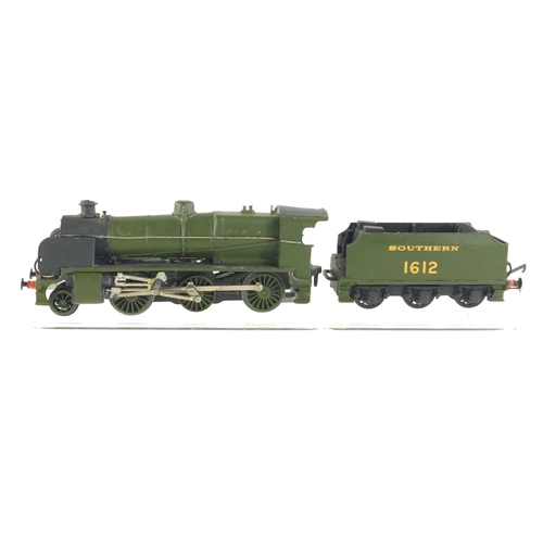 499 - Southern Railway N Class Loco & Tender, metal kit (constructed & painted). Manufactured by F... 