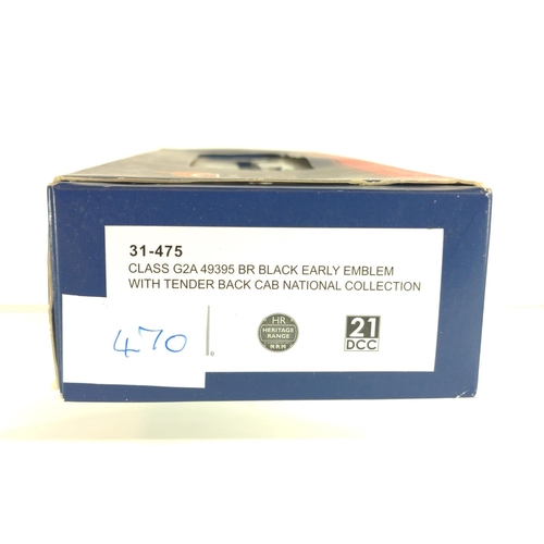 470 - Class G2A 49395 BR Black E/Emblem with tender Black Cab National Collection, DCC ready. Manufactured... 