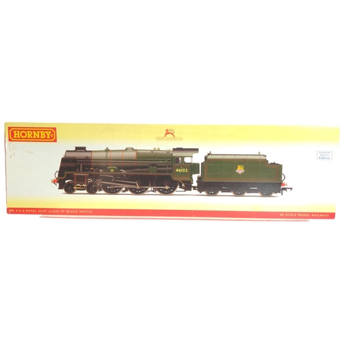 480 - BR 4-6-0 Royal Scot Class 7P Locomotive Black Watch, DCC ready. Manufactured by Hornby. Makers Catal... 