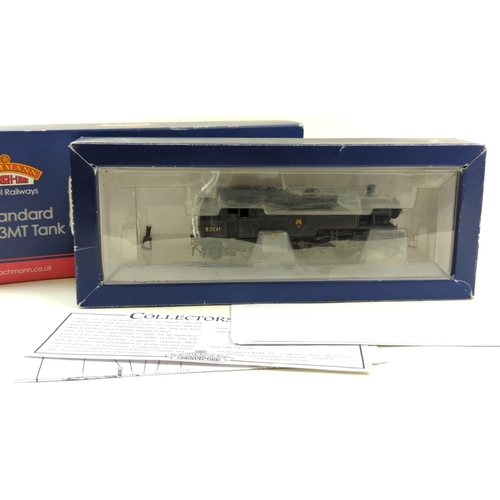 133 - BR Standard Class 3MT Tank 82029 BR Lined Black Early Emblem, DCC ready. Manufactured by Bachmann. M... 