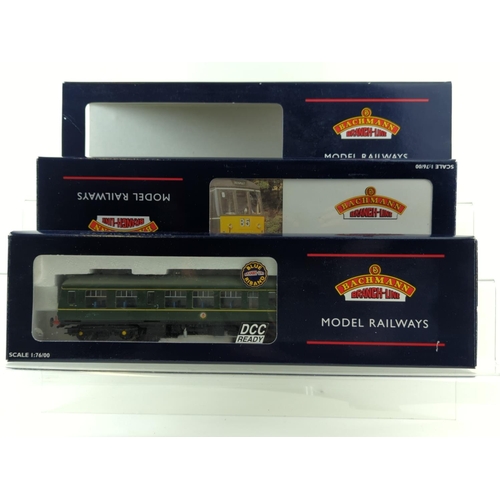 74 - Class 108 DMU 2 Car BR Green with speed whiskers, DCC ready. Manufactured by Bachmann. Makers Catalo... 