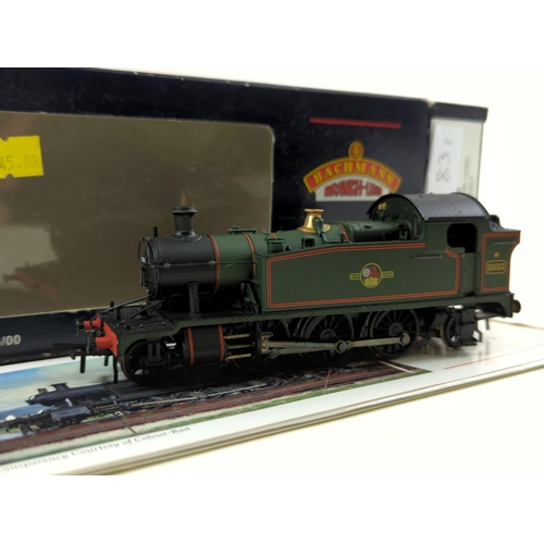 83 - 4575 Tank 5553 BR Lined Green L/Crest. Manufactured by Bachmann. Makers Catalogue no 32-135Z