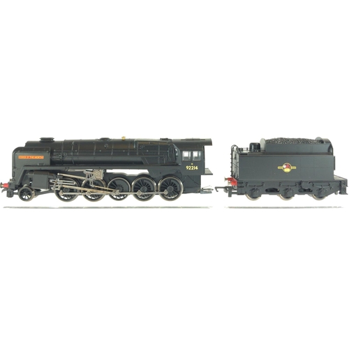 234 - Railroad BR 9F Cock of the North 92214, DCC ready. Manufactured by Hornby. Makers Catalogue no R3155