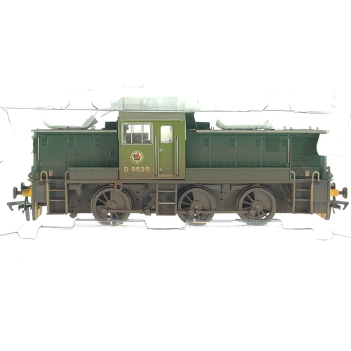 238 - Class 14 Diesel D9535 Weathered, DCC ready . Manufactured by Heljan. Makers Catalogue no 1403