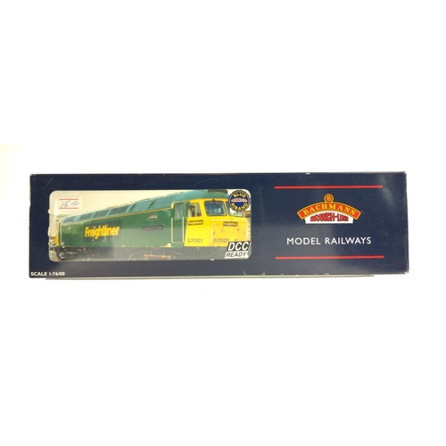 73 - Class 57/0 Diesel 57008 Freightliner Explorer, DCC ready. Manufactured by Bachmann. Makers Catalogue... 