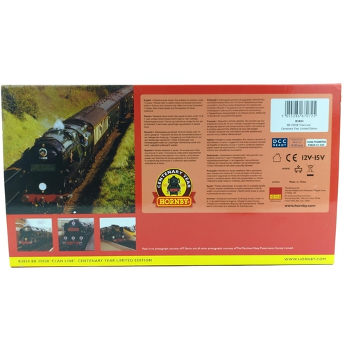 329 - Centenary Year Ltd Edition 100 of 1000 BR 35028 Clan Line, DCC ready. Manufactured by Hornby. Makers... 