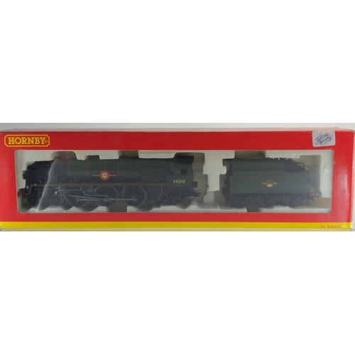 505 - BR Green 4-6-2 Merchant Navy Loco 35010 Blue Star, DCC Ready No leaflets or inner cardboard slip. Ma... 