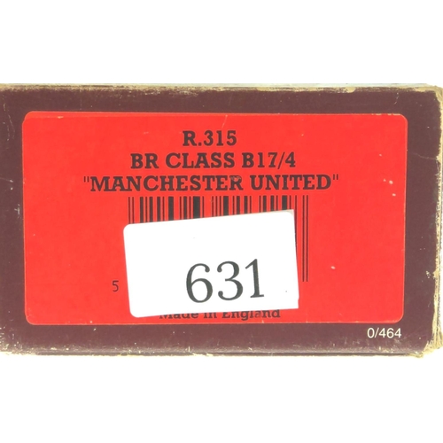 631 - BR Class B17/4 Manchester United. Manufactured by Hornby. Makers Catalogue No R315