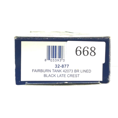 668 - Fairburn Tank 42073 BR Lined Black Late Crest, DCC ready. Manufactured by Bachmann. Makers Catalogue... 