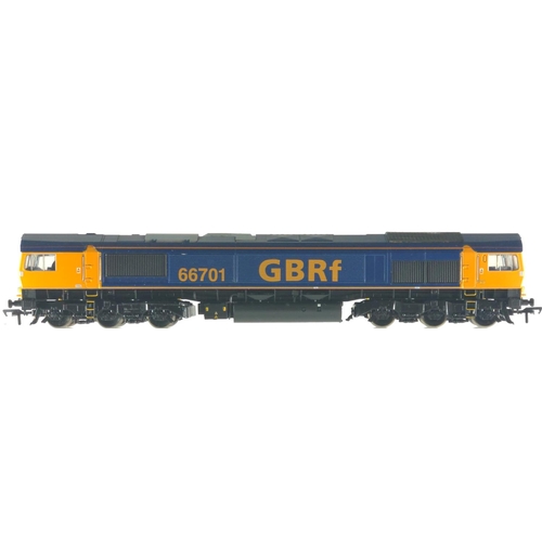 670 - Class 66 Diesel 66701 GBRf No leaflets, DCC ready . Manufactured by Bachmann. Makers Catalogue No 32... 