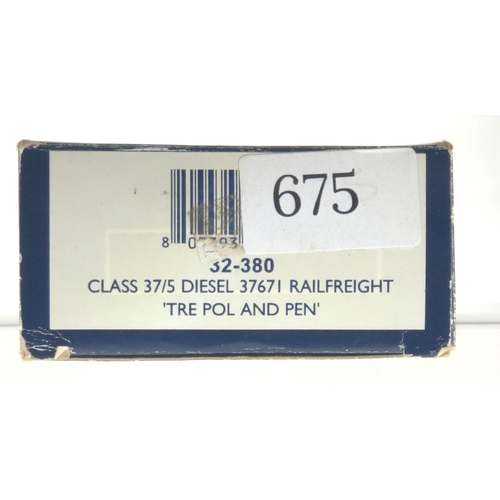 675 - Class 37/5 Diesel 37671 Railfreight Tre Pol and Pen. Manufactured by Bachmann. Makers Catalogue No 3... 