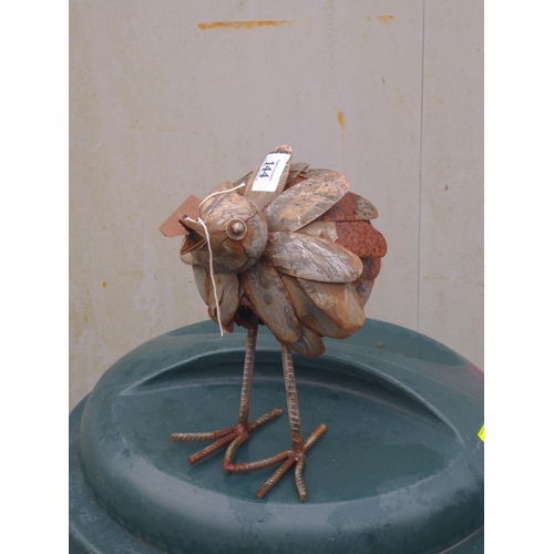 47 - Metal chicken ornament H27cm