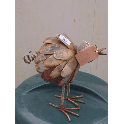 47 - Metal chicken ornament H27cm